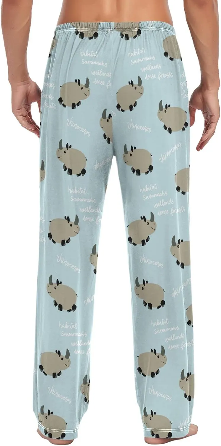ZZXXB Turkey Print Pajama Pants for Men Comfort Sleep Lounge Bottoms Straight-fit with Pockets S-XXL